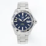 TAG Heuer – Silver Stainless Steel, Blue Dial, Formal & Casual Style, SW200 Movement, Premium