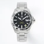 TAG Heuer Super Autavia – Silver Stainless Steel, Black Dial, Formal & Casual Style, 100m Waterproof, SW200 Movement