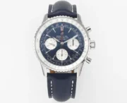 Breitling Navitimer 1 B01 Chronograph Blue Leather
