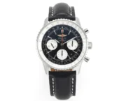Breitling Navitimer 1 B01 Chronograph Black Leather