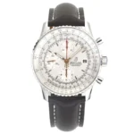 Breitling Navitimer Chronograph Silver Leather