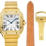 Cartier Santos de Cartier Watch Gold White