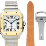 Cartier Santos de Cartier Watch Silver Gold White