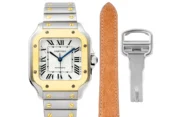Cartier Santos de Cartier Watch Silver Gold White