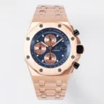 Audemars Piguet Royal Oak Offshore Rose Gold Blue Dial Chronograph