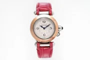 Cartier Pasha de Cartier Ladies Watch Red Leather