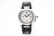 Cartier Pasha de Cartier Watch Silver Black
