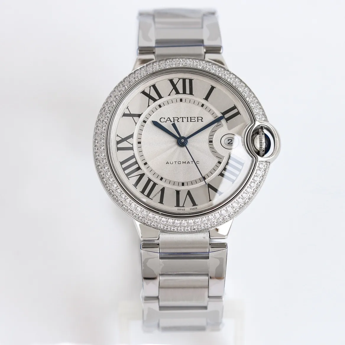 src_0-5.webp Cartier Ballon Bleu 40mm Steel Watch Silver - Image 1