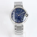 Cartier Ballon Bleu 40 Steel Blue Dial Watch – High-Quality Cartier
