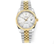 Rolex Datejust 41mm Two-Tone White Dial Fluted Bezel