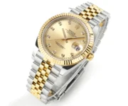 Rolex Datejust 41mm Two-Tone Gold & Steel Watch with Diamond Bezel - Image 2