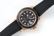 Rolex Yacht-Master 40mm Rose Gold Black Dial Rubber Strap Automatic - Image 2