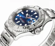 Rolex Yacht-Master 42mm Stainless Steel Watch with Blue Dial and Oyster Bracelet - Image 2