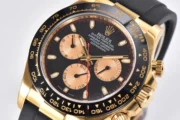 Rolex Daytona Little Devil – Black Dial, Gold Case, Rubber Strap - Image 2
