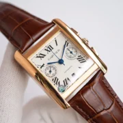 Cartier Tank W5330007 Brown Leather - Image 8