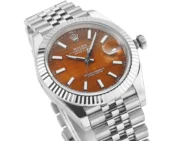 Rolex Datejust 41 Custom Orange Dial Steel - Image 2