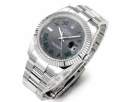 Rolex Datejust 41mm – Silver Stainless Steel with Grey Dial - Image 2
