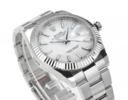 Rolex Datejust Silver Fluted Bezel Stainless Steel Watch with New 3235 Movement – Collectio - Image 2