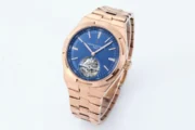 Vacheron Constantin Overseas Tourbillon – Rose Gold Case, Blue Dial, Steel Bracelet - Image 2