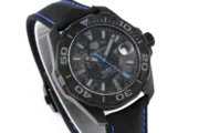 TAG Heuer – Black with Blue Stitching, Casual & Formal Style, 100m Waterproof, SW200 Movement - Image 8