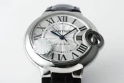 Cartier Ballon Bleu 33mm Silver White Leather - Image 2