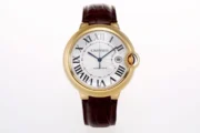 Cartier Ballon Bleu 42mm Gold Automatic Brown Leather