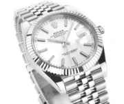 Rolex Datejust 41mm Silver Fluted Bezel Stainless Steel - Image 3