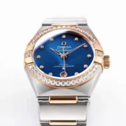 Omega Constellation 29mm Blue Dial Two-Tone - Image 3