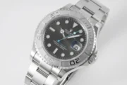 Rolex Yacht-Master 42mm Stainless Steel Watch with Black Dial and Oyster Bracelet - Image 3