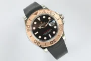 Rolex Yacht-Master 42 – Black Dial, Rose Gold Bezel, Oysterflex Strap - Image 3