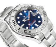 Rolex Yacht-Master 42mm Stainless Steel Watch with Blue Dial and Oyster Bracelet - Image 3