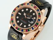 Rolex Yacht-Master Rose Gold Black Rubber - Image 3