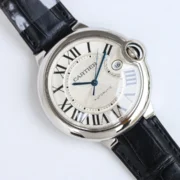 Cartier Ballon Bleu Automatic Blue Leather Watch – High-Quality Cartier - Image 2