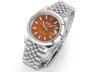 Rolex Datejust 41 Custom Orange Dial Steel - Image 3