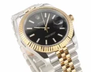 Rolex Datejust 41mm Black Dial Two-Tone Jubilee Bracelet - Image 3
