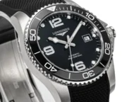 Longines Conquest Black Dial Rubber Strap - Image 3