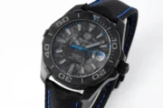 TAG Heuer – Black with Blue Stitching, Casual & Formal Style, 100m Waterproof, SW200 Movement - Image 7