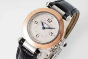 Cartier Pasha de Cartier Watch Rose Gold Black Leather - Image 8