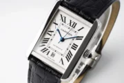 Cartier Tank W5200028 Silver Dial Black Leather - Image 7