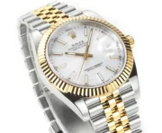 Rolex Datejust 41mm Two-Tone White Dial Fluted Bezel - Image 3