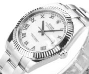 Rolex Datejust 41mm Silver Fluted Bezel White Dial - Image 4