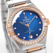 Omega Constellation 29mm Blue Dial Two-Tone - Image 4