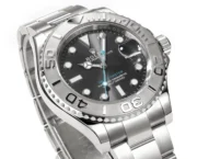 Rolex Yacht-Master 42 Stainless Steel Watch with Black Dial - Image 4