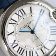 Cartier Ballon Bleu Automatic Blue Leather Watch – High-Quality Cartier - Image 3