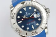 Rolex Yacht-Master 42 Blue Dial Stainless Steel Case with Blue Rubber Strap - Image 4