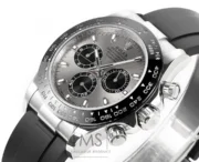 Rolex Daytona 4130 – Black Rubber Strap, Panda Dial, Ultra-Thin Case by Official Store - Image 4