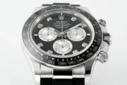Rolex Daytona – Black Dial, Stainless Steel Case, Rubber Strap Watches Chronograph - Image 4