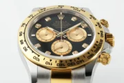 Rolex Daytona Watch – Two-Tone Stainless Steel and Gold, Black Dial, Chronograph - Image 4