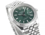 Rolex Datejust 41mm Green Dial Stainless Steel Oyster Bracelet - Image 4