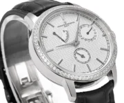 Vacheron Constantin Traditionnelle 83520/000R-9909 – Silver Dial, Black Leather Strap, Multi-Function - Image 6